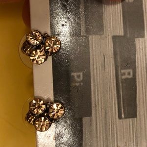 Anthropologie champagne earrings NWT